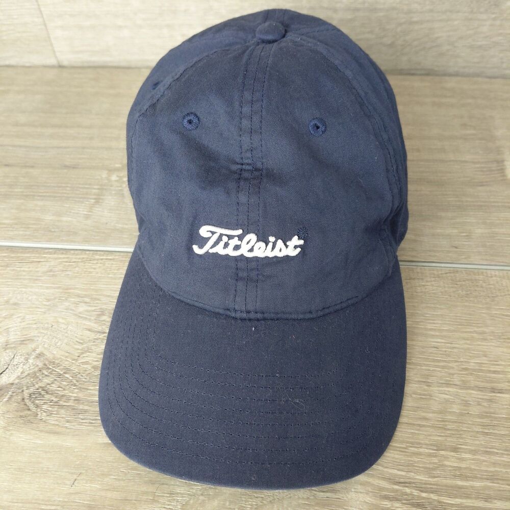 Titleist Nantucket Golf Hat Cap Blue White Embroidered Lightweight Spellout